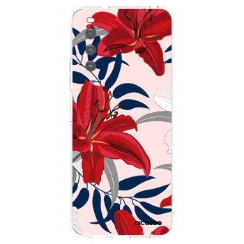 Picasee silikonski prozorni ovitek za Sony Xperia 10 IV 5G - Red Lily