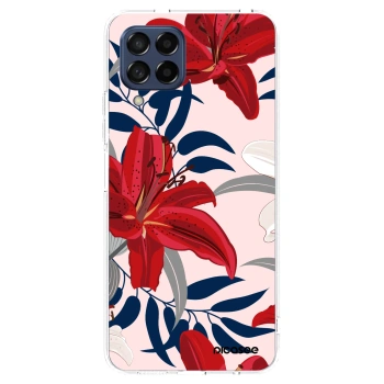 Picasee silikonski prozorni ovitek za Samsung Galaxy M53 5G - Red Lily