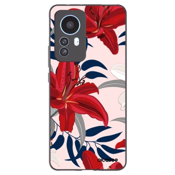 Picasee silikonski črni ovitek za Xiaomi 12T Pro - Red Lily