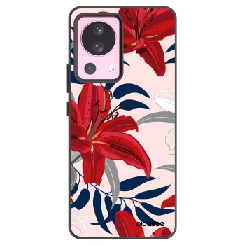 Picasee silikonski črni ovitek za Xiaomi 13 Lite - Red Lily