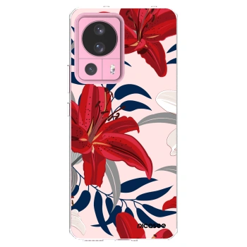 Picasee silikonski prozorni ovitek za Xiaomi 13 Lite - Red Lily