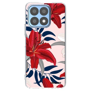 Picasee silikonski prozorni ovitek za Honor X8a - Red Lily