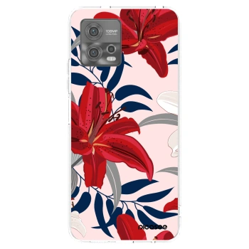 Picasee silikonski prozorni ovitek za Motorola Moto G72 - Red Lily