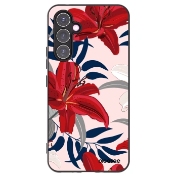 Picasee silikonski črni ovitek za Samsung Galaxy A54 5G A546B - Red Lily
