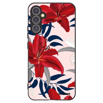 Picasee silikonski črni ovitek za Samsung Galaxy A34 5G A346B - Red Lily