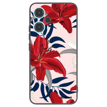 Picasee silikonski črni ovitek za Xiaomi Poco F5 - Red Lily