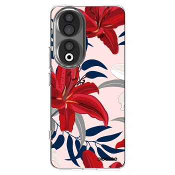 Picasee silikonski prozorni ovitek za Honor 90 5G - Red Lily