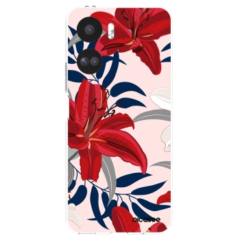 Picasee silikonski prozorni ovitek za Honor 90 Lite 5G - Red Lily