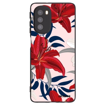 Ovitek za Motorola Moto G51 - Red Lily