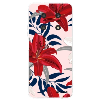 Picasee silikonski prozorni ovitek za Honor Magic4 Lite 5G - Red Lily