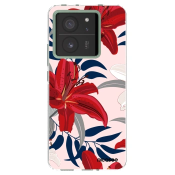 Picasee silikonski prozorni ovitek za Xiaomi 13T Pro - Red Lily
