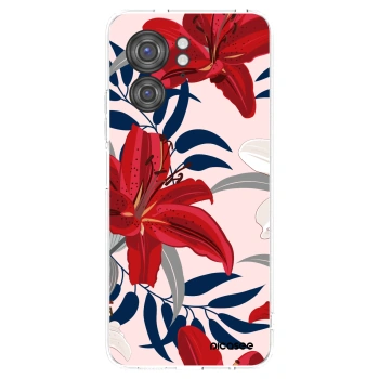 Picasee silikonski prozorni ovitek za Motorola Edge 40 - Red Lily