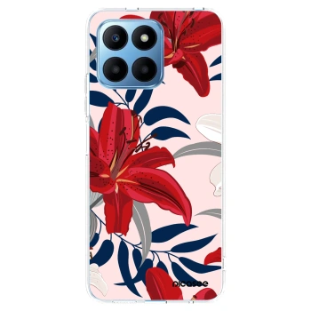 Picasee silikonski prozorni ovitek za Honor 70 Lite - Red Lily