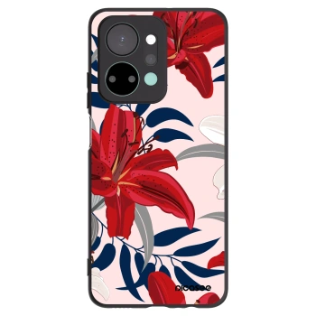 Picasee silikonski črni ovitek za Honor X7a - Red Lily