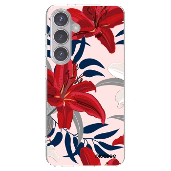 Picasee silikonski prozorni ovitek za Samsung Galaxy S24 S921B 5G - Red Lily