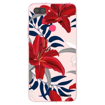 Picasee silikonski prozorni ovitek za Xiaomi Mi 8 Lite - Red Lily