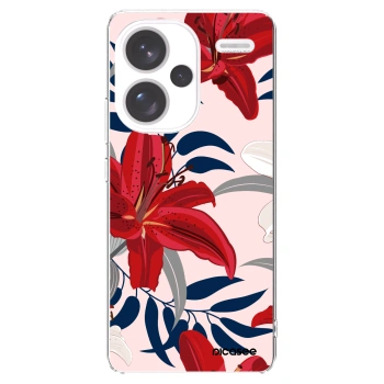 Picasee silikonski prozorni ovitek za Xiaomi Redmi Note 13 Pro+ 5G - Red Lily