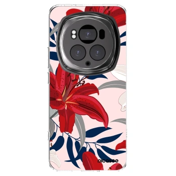 Picasee silikonski prozorni ovitek za Honor Magic6 Pro - Red Lily