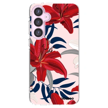 Picasee silikonski prozorni ovitek za Samsung Galaxy A55 5G A556B - Red Lily