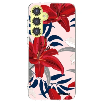 Picasee silikonski prozorni ovitek za Samsung Galaxy A35 5G A356B - Red Lily