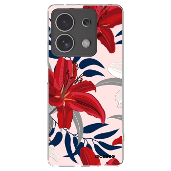 Picasee silikonski prozorni ovitek za Xiaomi Redmi Note 13 4G - Red Lily