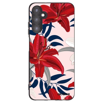 Picasee silikonski črni ovitek za Samsung Galaxy A05s A057G - Red Lily