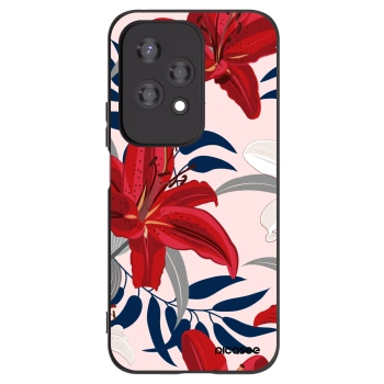 Picasee silikonski črni ovitek za Honor 200 Lite - Red Lily