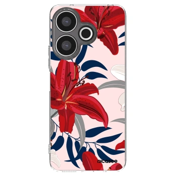 Picasee silikonski prozorni ovitek za Xiaomi Redmi 13 4G - Red Lily