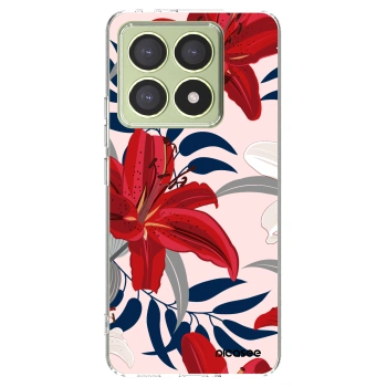 Picasee silikonski prozorni ovitek za Xiaomi 14T - Red Lily