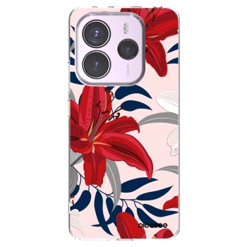 Picasee silikonski prozorni ovitek za Xiaomi Redmi Note 14 5G - Red Lily
