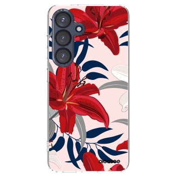 Picasee silikonski prozorni ovitek za Samsung Galaxy S25 5G - Red Lily
