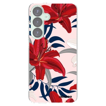 Picasee silikonski prozorni ovitek za Samsung Galaxy S25+ 5G - Red Lily