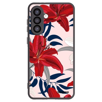 Picasee silikonski črni ovitek za Samsung Galaxy A26 5G A266B - Red Lily