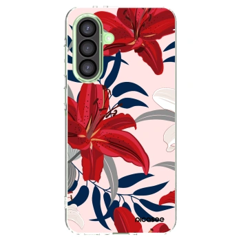 Picasee silikonski prozorni ovitek za Samsung Galaxy A26 5G A266B - Red Lily