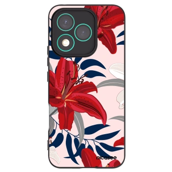 Picasee silikonski črni ovitek za Honor 400 Lite 5G - Red Lily