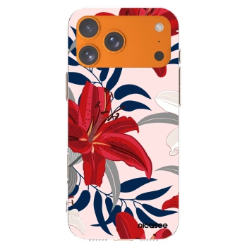 Picasee silikonski prozorni ovitek za Apple iPhone 17 Pro Max - Red Lily