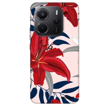 Ovitek za Xiaomi Redmi Note 14 5G - Red Lily