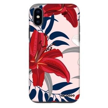 Ovitek za Apple iPhone X/XS - Red Lily