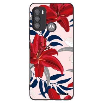 Picasee silikonski črni ovitek za Motorola Edge 60 5G - Red Lily