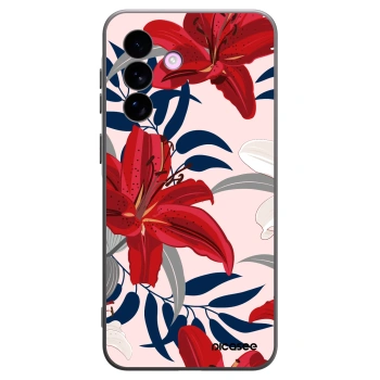 Picasee silikonski črni ovitek za Samsung Galaxy A57 5G - Red Lily