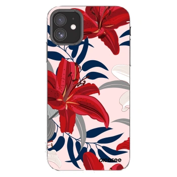 Picasee silikonski prozorni ovitek za Apple iPhone 11 - Red Lily