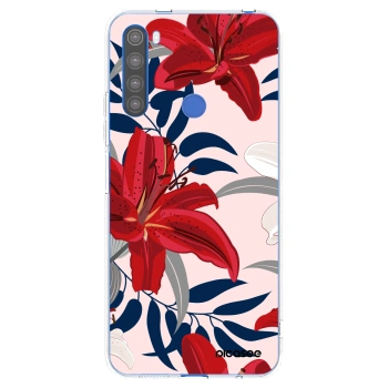 Picasee silikonski prozorni ovitek za Xiaomi Redmi Note 8T - Red Lily