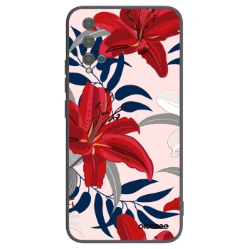 Picasee silikonski črni ovitek za Huawei Nova 5T - Red Lily