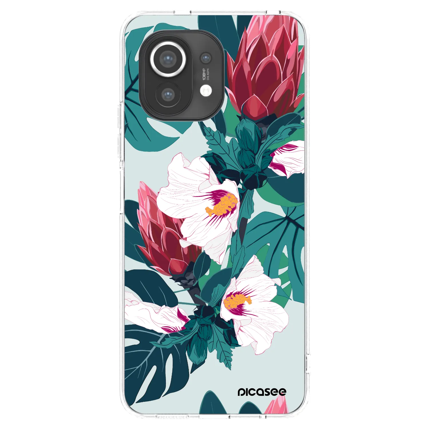 Picasee silikonski prozorni ovitek za Xiaomi Mi 11 - Rhododendron