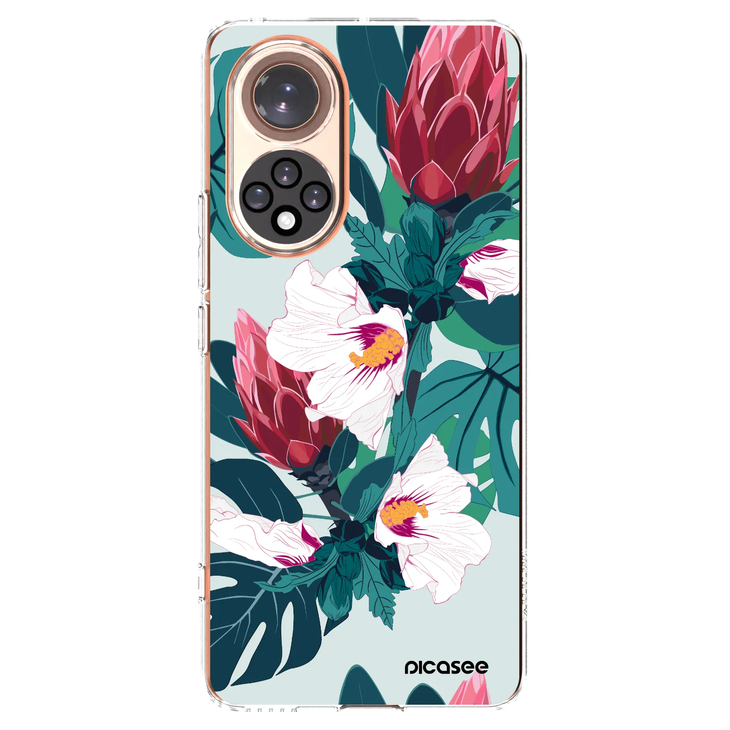 Picasee silikonski prozorni ovitek za Huawei Nova 9 - Rhododendron