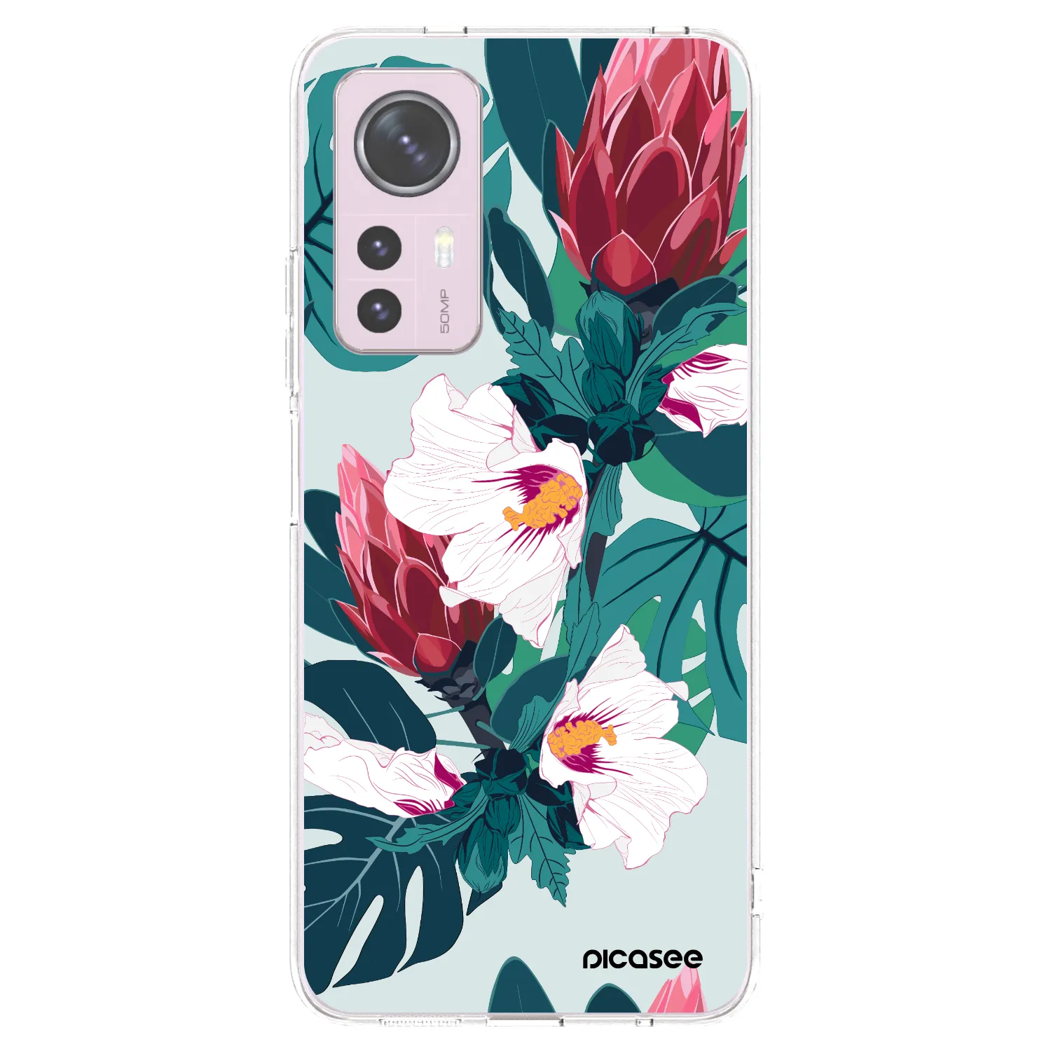 Picasee silikonski prozorni ovitek za Xiaomi 12 - Rhododendron