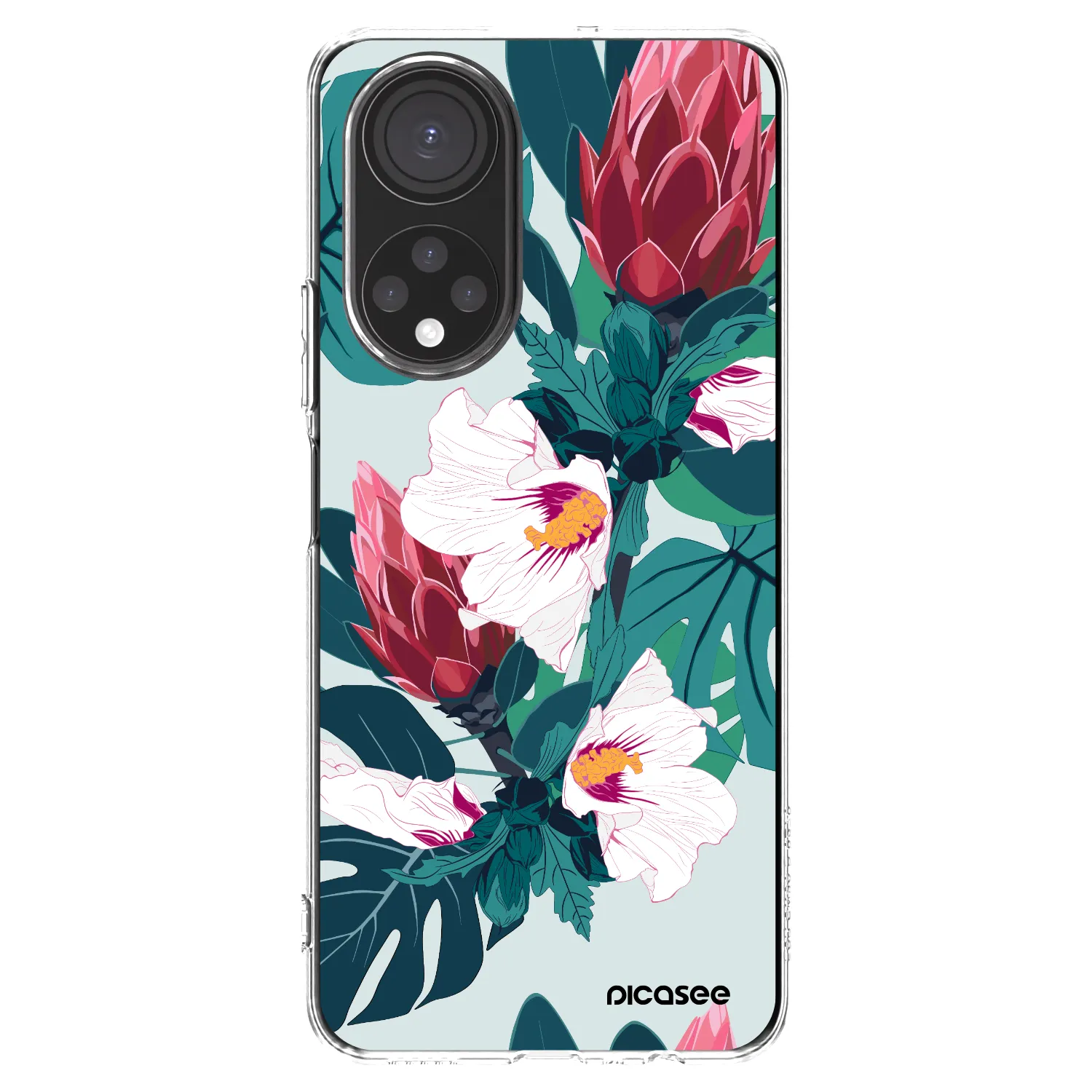 Picasee silikonski prozorni ovitek za Honor X7 - Rhododendron