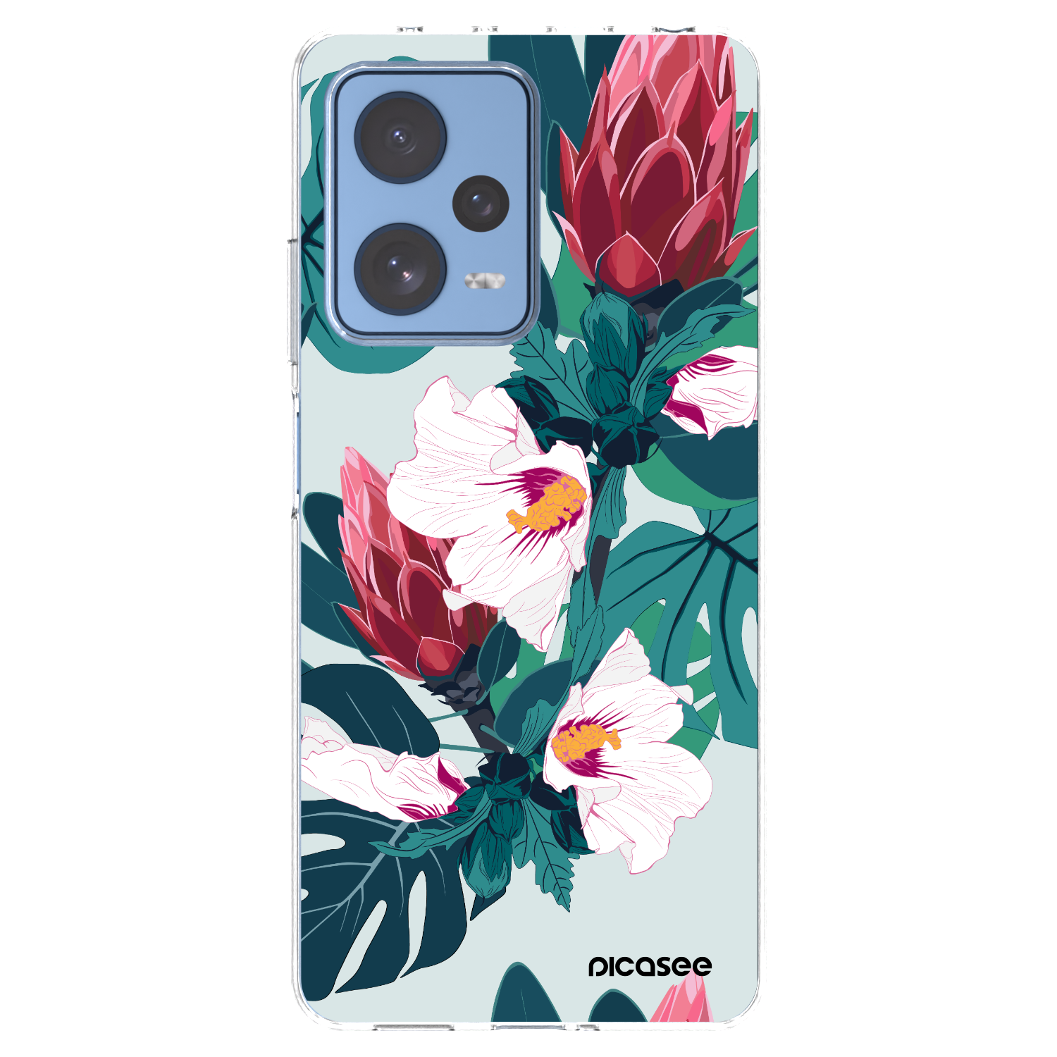 Picasee silikonski prozorni ovitek za Xiaomi Redmi Note 12 Pro 5G - Rhododendron