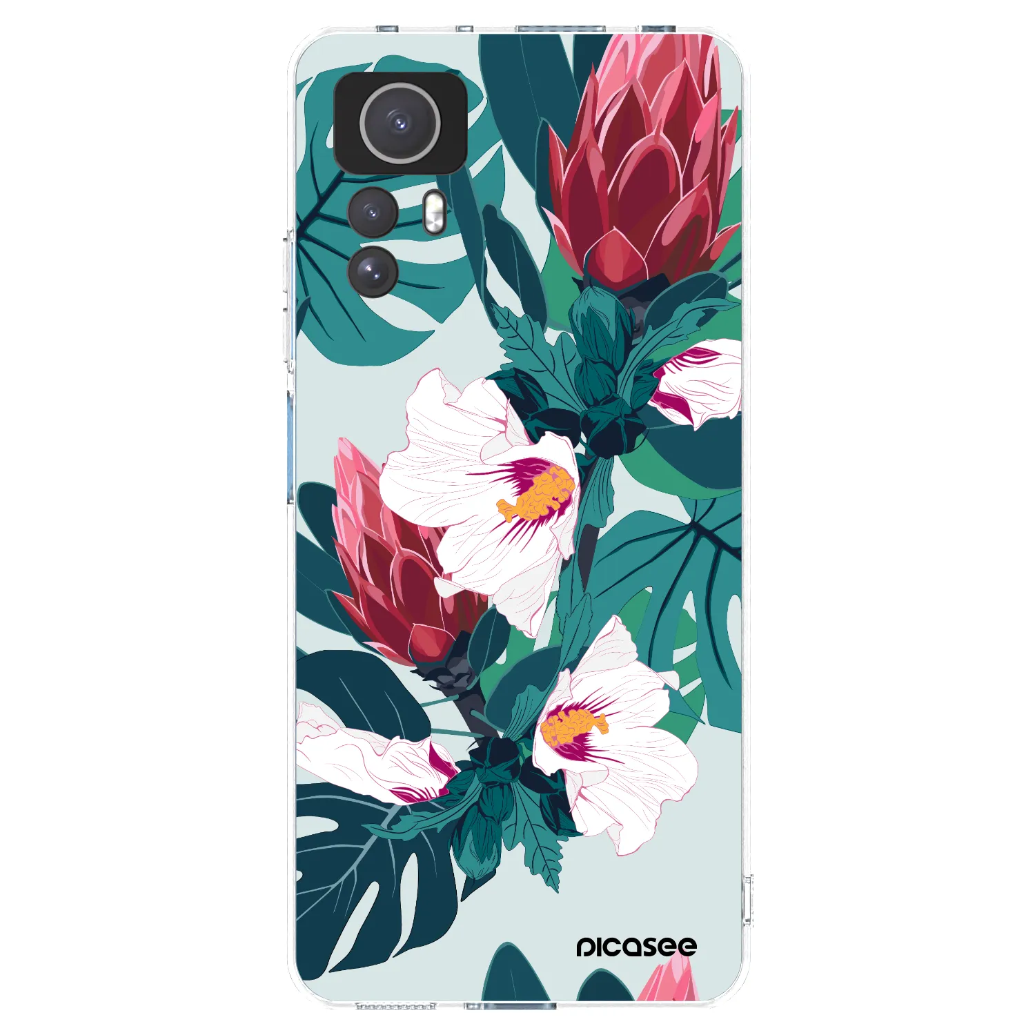 Picasee silikonski prozorni ovitek za Xiaomi Redmi Note 12S - Rhododendron