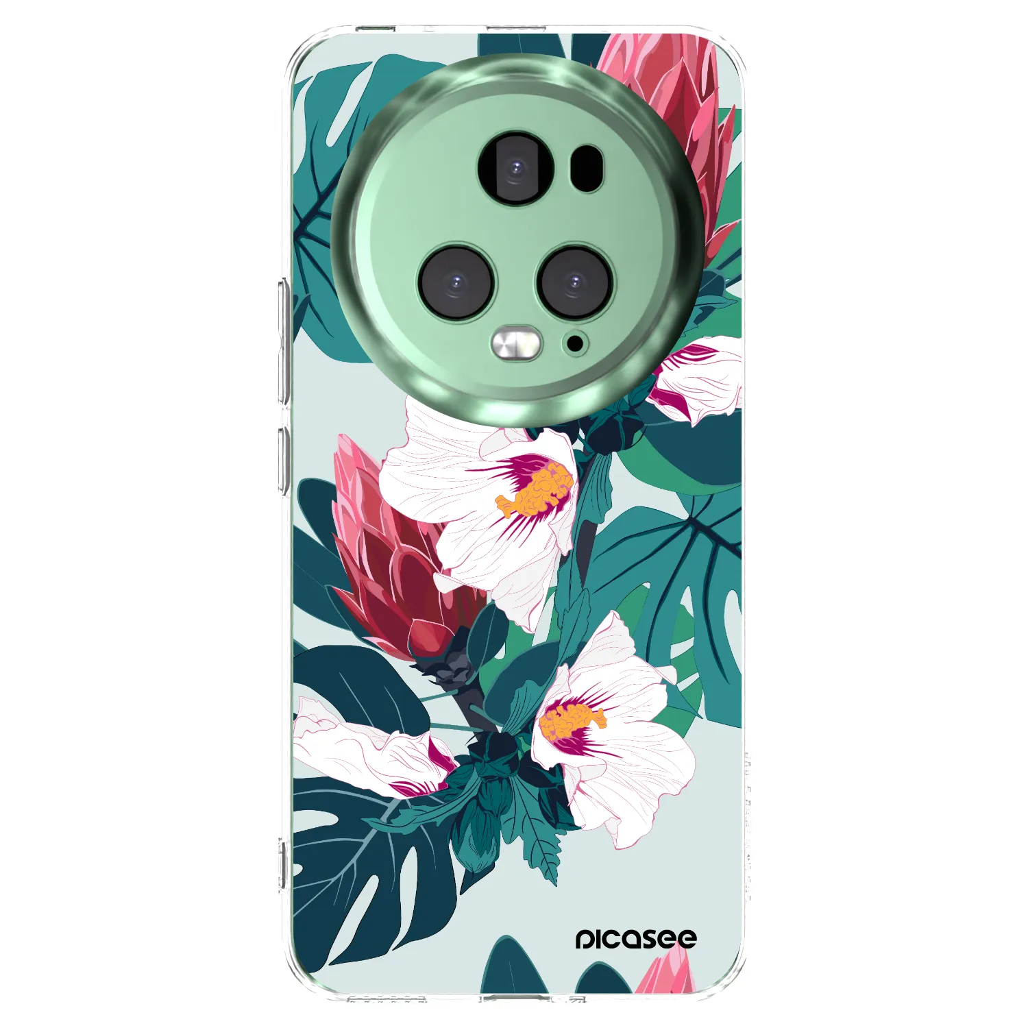 Picasee silikonski prozorni ovitek za Honor Magic5 Pro - Rhododendron